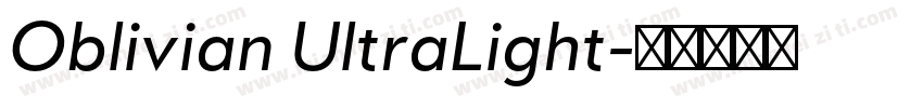 Oblivian UltraLight字体转换